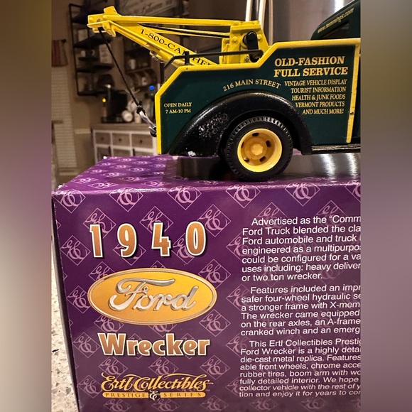 ERTL HEMMINGS MOTOR NEWS 1940 FORD TOW TRUCK WRECKER Weaver Crane DIECAST 1:25 - Picture 9 of 15